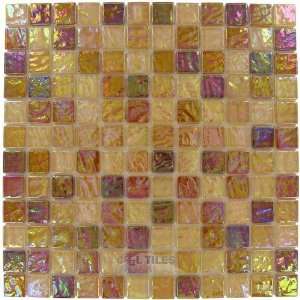 Elida ceramica   emperial coral reef   12x12 glass mosaic in tan oil