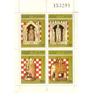   Sahara Four Stamp Correos 1995 Souvenir Sheet MNH 