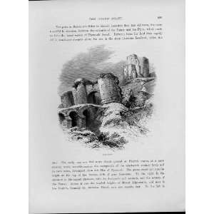 Corfe Castle Old Prints C1880 