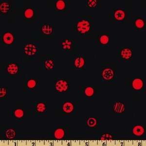  44 Wide Happiness Is Night & Day Night Dots Black 
