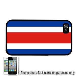  Costa Rica Rican Flag Apple iPhone 4 4S Case Cover Black 