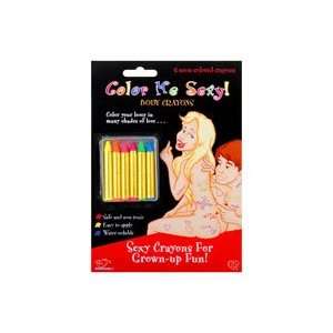  Color me sexy body crayons   pack of 6 Health & Personal 