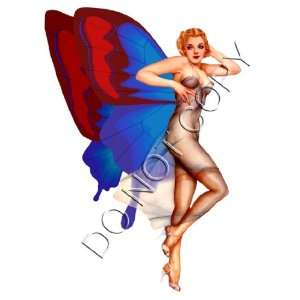  Sexy Fantasy Butterfly Fairy Pinup Decal S97 Musical 