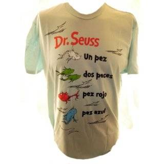  Dr Seuss Mens T Shirt   Un Pez, Dos Peces, Pez Rojo, Pez 