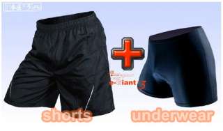 MTB Cycling Bike Shorts/Pants+Underwear 3D Cusion Detacha​ble Padded 