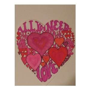  All You Need is Love Valentine Cards Health & Personal 