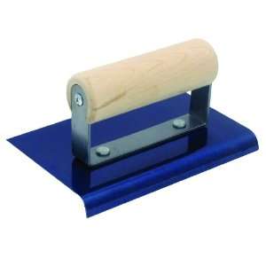 QLT By MARSHALLTOWN CE562B 6 Inch by 6 Inch Blue Steel Edger with Wood 