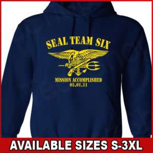 NAVY SEAL Team Six MISSION ACCOMPLISHED 5.1.2011 Hoodie  