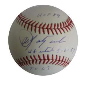  Autograph Carl Yastrzemski Inscribed Baseball Sports 