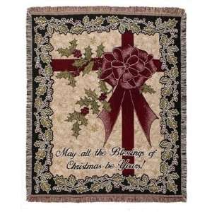 May All The Blessing of Christmas be Yours Christmas Holiday Tapestry 