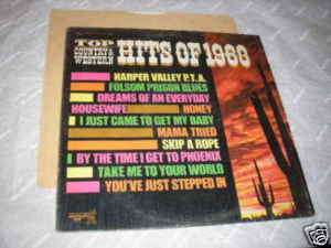 Top Country & Western Hits OF 1968 LP S 7009 Shrink  