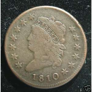  1810 Large cent    FINE condition 