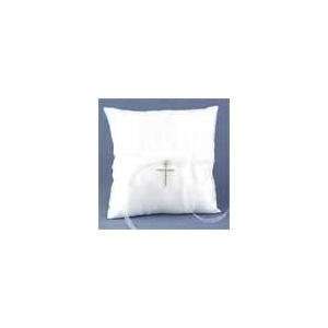 New   Silver Cross Ring Bearer Pillow by WMU: Patio, Lawn 