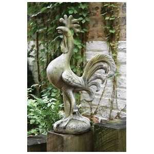  Crowing Rooster Statue Patio, Lawn & Garden