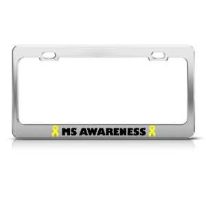  Ms Multiple Sclerosis Metal license plate frame Tag Holder 