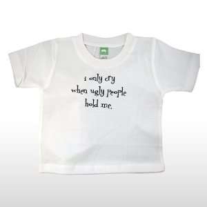  BABY SHIRT  I Only Cry   6M (WHITE) Patio, Lawn & Garden