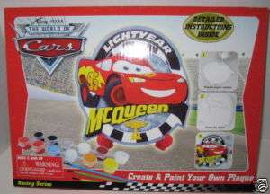 DISNEY CARS CREATE & PAINT YOUR OWN PLAQUE CRAFT KIT  