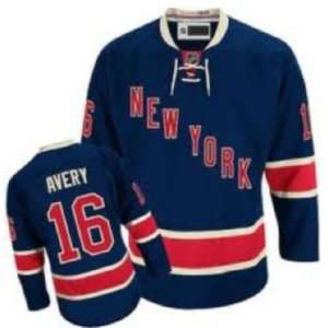  New York Rangers Jersey #16 Sean Avery Dark Blue Hockey 