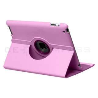 iPad 2 360°Rotating Magnetic Leather Case Smart Cover With Swivel 