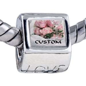   Custom European Charm Bead Fits Pandora Bracelet: Pugster: Jewelry