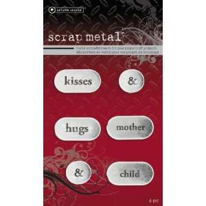  Scrapmetal Embellishments Kisses Sentiments Arts, Crafts 
