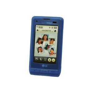  Blue Gel Silicone Skin Case For LG Dare VX9700 Cell 