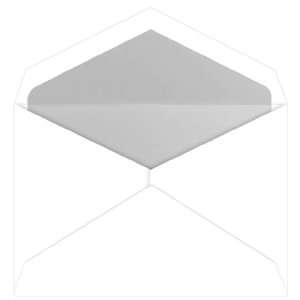  Inner Wedding Envelopes   Embassy White Silver Lined (50 