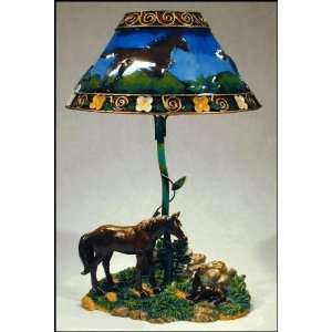  Horse Candle Lamp with Metal Shade (AC): Home Improvement