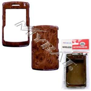 Brown Wood Grain Case Cover Snap On Protective for BlackBerry 8820 