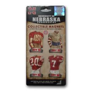   Nebraska Uniform Magnet Set (Pack of 4) 