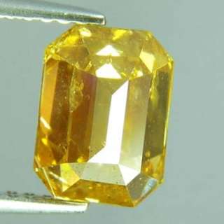 02 Cts NATURAL FANCY GOLDEN YELLOW UNHEATED DIAMOND 