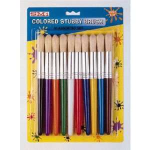  STUBBY EASEL BRUSHES SET OF ALL 4: Office Products