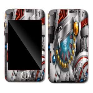  Silver Robot Skin Decal Protector for Ipod Touch 2nd 