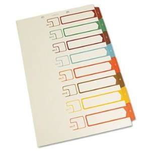 Table of Contents Index Dividers, 1 8, Multicolor, 14 x 8 