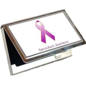  Sarcoidosis Awareness Ribbon Business Card Holder: Office 