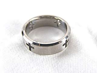 Titanium Mens Cross Ring Size 9 Retail $99.00  