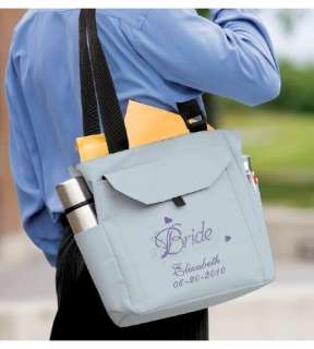 Custom Embroidered Personalized Tote Bag Bride Wedding  