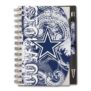  Dallas Cowboys Deluxe Hardcover Notebook w/ Pen Set   5x7 