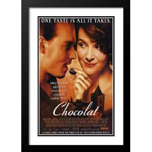  Chocolat 20x26 Framed and Double Matted Movie Poster 