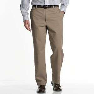 DOCKERS Mens D4 Relaxed Fit Khaki Flat Front Pants NEW  