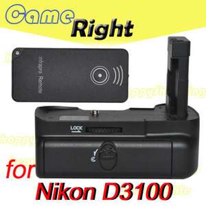 Battery Grip for Nikon D3100 D5100 SLR camera + IR Remote fit EN EL14 
