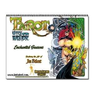  Tarot,Witch of the Black Rose Tarot Wall Calendar by 