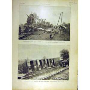   1902 Train Locomotive Fer Cave Perigueux French Print
