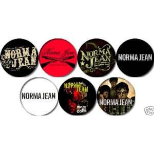  Set of 7 NORMA JEAN Pinback Button 1.25 Pins / Badges 