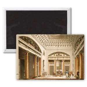 The Hall, Carlton House, from Ackermanns   3x2 inch Fridge Magnet 