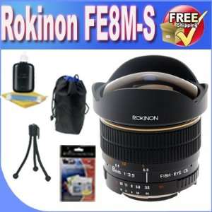  Rokinon FE8M S 8mm F3.5 Fisheye Lens for Sony Alpha (Black 