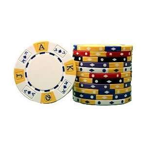  25 Premium Quality Tri Color Ace King 11.5 gram Poker 