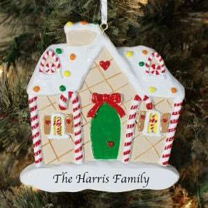  Personalized Gingerbread House Christmas Ornament