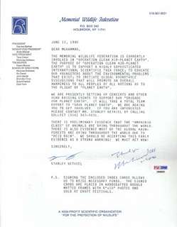 Muhammad Ali Autographed Signed Wildlife Letter PSA/DNA #D88895  