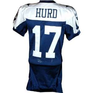  Sam Hurd #17 2007 Cowboys Game Used White Jersey 
